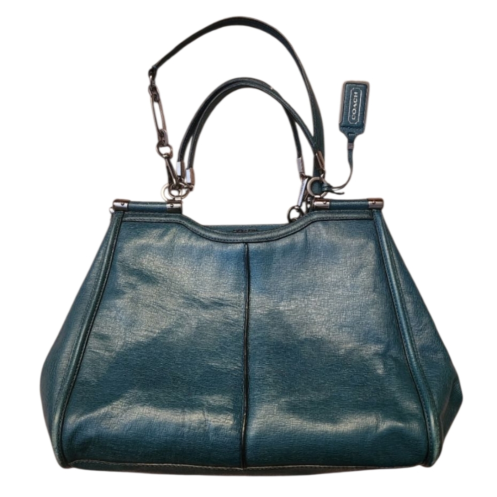 Coach 25245 Madison Caroline satchel shoulder purse Teal
